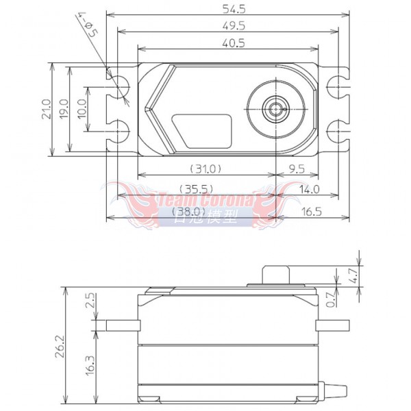 FUTABA HPS CD700 S.Bus2 High-Voltage Low-Profile Surface Servo